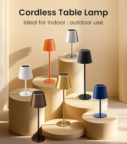 Cordless Table Lamp (Black / 1 Pack)