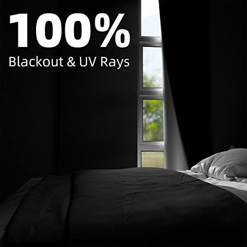 Portable Blackout Curtains 54"×60" (Black / 60"W x 54"L (Pack of 1))