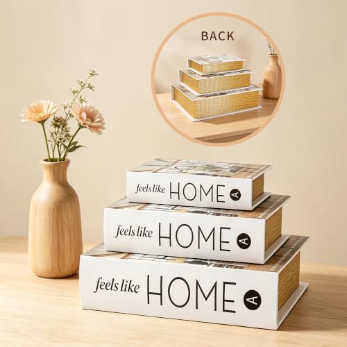 Decorative Book Boxes Set of 3 (Home)