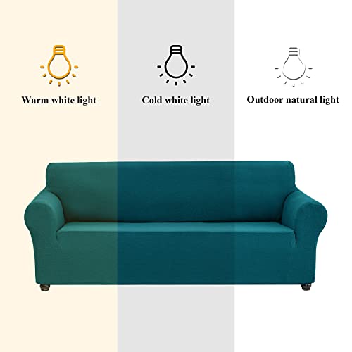 Stretch Chair Couch Cover (Peacock Blue / Small（35" - 55"）)