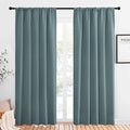 Greyish Blue Blackout Curtains Panels for Window (Greyish Blue / 52"W x 84"L (Pack of 2))
