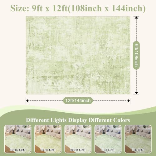 9x12 Area Rug (Green/Ivory / 9' x 12' (Rectangular))