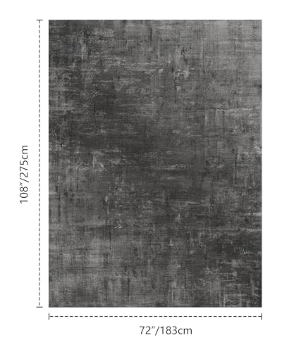 Washable 6x9 Area Rugs for Living Room Modern Abstract Rug (Ink / 6' x 9' (Rectangular))