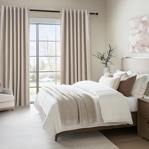 Extra Long Custom 102 Inch Curtains (Linen / 52"W x 102"L (Pack of 2))