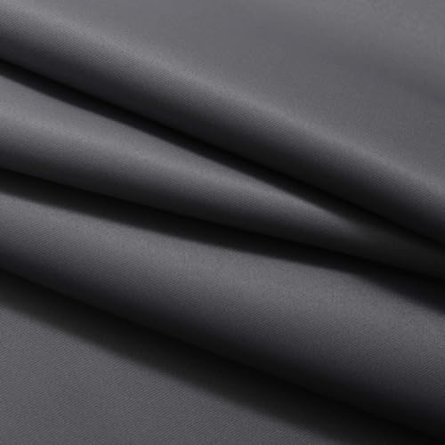 Ombre Curtains Black and Greyish White for Living Room (42"W x 72"L (Pack of 2) / Black)