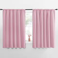 Blackout Curtains for Bedroom (Rouge Pink / 70"W x 70"L (Pack of 2))