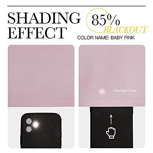 Blackout Curtains for Girls Room (Baby Pink / 52"W x 72"L (Pack of 2))