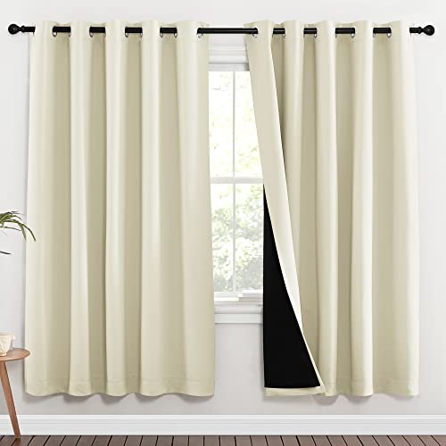Living Room Completely Shaded Draperies (Beige / 70"W x 72"L (Pack of 2))