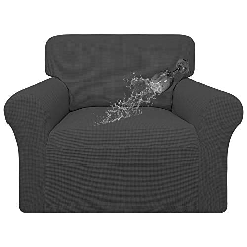 100% Waterproof Oversized Chair Couch Cover (Dark Gray / Oversized Chair)