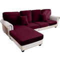 Couch Cover 4 (Wine / 3 Seater + Chaise)