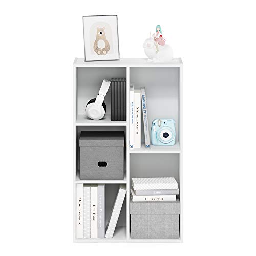 LUDER Book Shelf (White / 5-Cube)