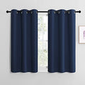 Blackout Draperies Curtains (Navy / 42"W x 40"L (Pack of 2))