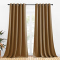 Blackout Curtain Panels for Bedroom (Gold Brown / 70"W x 95"L (Pack of 2))