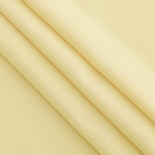Yellow Linen Curtains 80 Inches Long for Bedroom Back Tab Light Filtering Privacy Sheer Yellow Curtain Modern Farmhouse Coastal Decor Cotton Textured Gauze Drapes 2 Panel Set 52x80 (52"W x 80"L (Pack of 2) / Yellow)