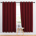 Blackout Curtain Panel Grommet (Burgundy Red / 66"W x 72"L (Pack of 2))