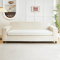 Couch Covers for 3 Cushion Sofa Pet Friendly Couch Cushion Covers Universal Sofa Covers Washable Stretch Slipcovers for Sectional Sofa (Texture Ivory White / Large Triple Seat Cover)