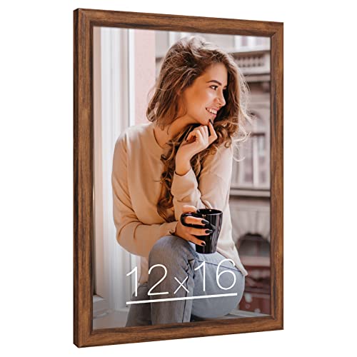12x16 Picture Frame Brown Wood (Brown / 12x16)