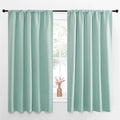 Blackout Curtains for Living Curtains (Aqua / 52"W x 63"L (Pack of 2))