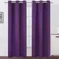 Blackout Curtains 42 x 84 Inch (Purple / 42"W x 84"L (Pack of 2))