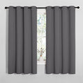Blackout Curtain Panels for Bedroom (Grey / 52"W x 60"L (Pack of 2))