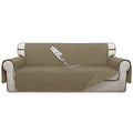 Double Protection 100% Waterproof Sofa Covers for Living Room (Beige/Beige / Sofa Large)
