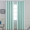 Room Darkening Curtains 52x90 inch Length Aqua (Aqua / 52"W x 90"L (Pack of 2))