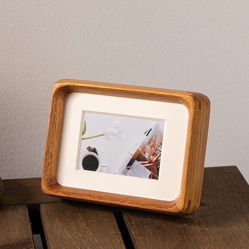 5x7 Picture Frame with 3.5x5 Mat (Teak / 5X7)