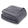 Soft Fleece Blanket King Size for Bed (Dark Grey / King (104" x 90"))
