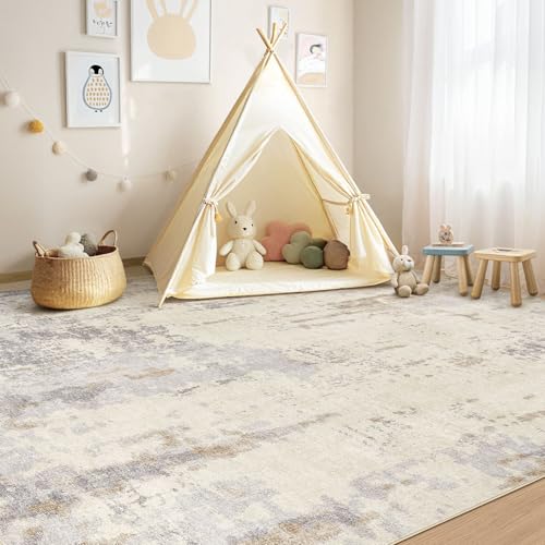 5x7 Area Rug Living Room Rugs (Light Brown/Gray / 5' x 7' (Rectangular))