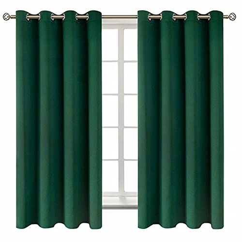 Blackout Curtains (Emerald Green / 52"W x 63"L (Pack of 2))