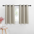 Blackout Curtain Valances for Kitchen Basement Window (Natural / 42"W x 36"L (Pack of 2))