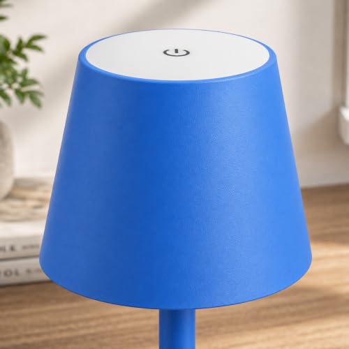 Blue Cordless Table Lamp Set of 2 (Blue Set of 2)