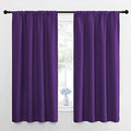 Blackout Curtains for Living Room (Royal Purple / 42"W x 63"L (Pack of 2))