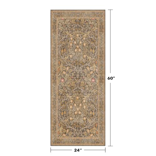 Non Slip 2x5 Gold Brown Bathroom Runner Rug (Gold Brown / 2' x 5' (Runner))