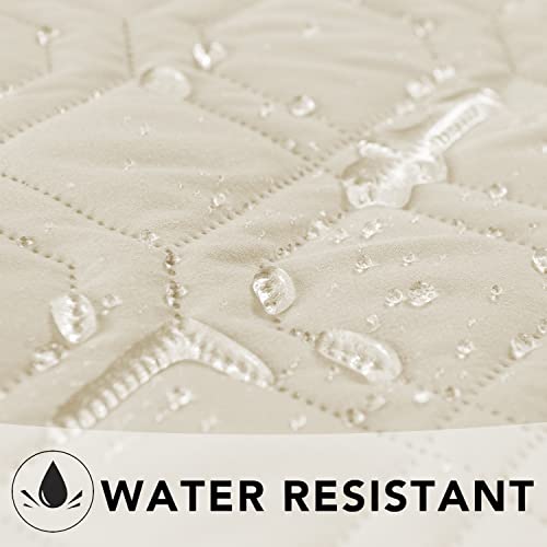 Waterproof Blanket Reversible Dog Bed Cover Pet Blanket for Furniture Bed Couch Sofa (52x82 Inch (Pack of 1) / Ivory)