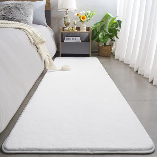 Modern Soft Hallway Runner Rug (2' x 8' (Runner) / White)