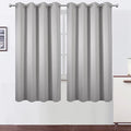Light Grey Blackout Curtains 66 x 63 Inch Length (Light Grey / 66"W x 63"L (Pack of 2))