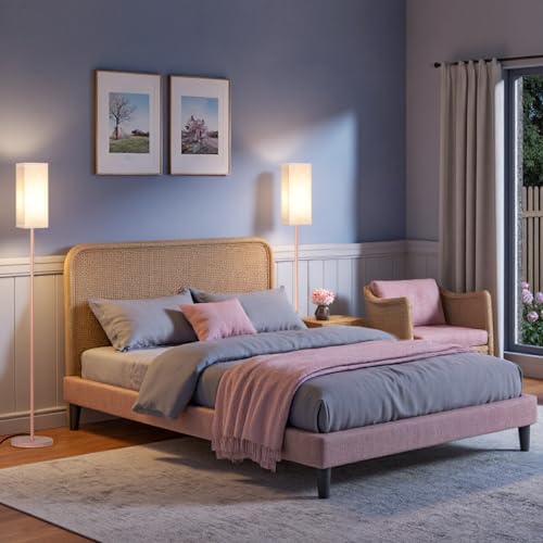64.6" Floor Lamp (Beige + Pink)