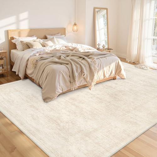 Area Rugs 9x12 Living Room (Retro Beige / 9' x 12' (Rectangular))