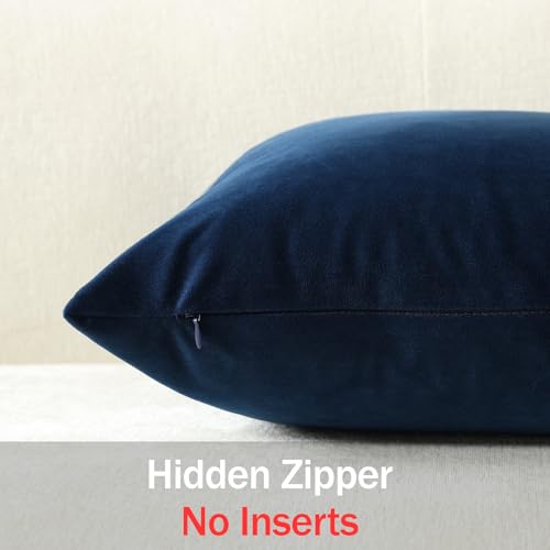 Throw Pillow Covers 16x16 Midnight Blue (Midnight / 16" x 16" (Pack of 2))