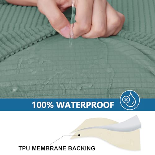 Waterproof Couch Cushion Covers for Pets (Green / Backrest M)