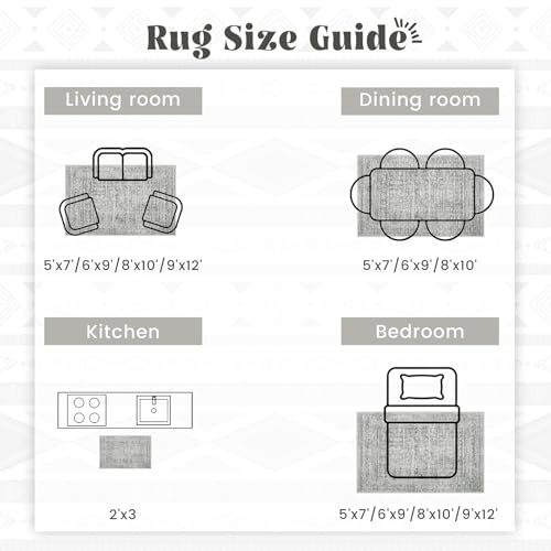 Living Room Rugs 9x12 (Grey / 9' x 12' (Rectangular))