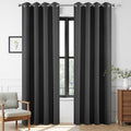 Blackout Curtains 108 Inches Long 1 Panel (Dark Grey / 70"W x 108"L (Pack of 1))