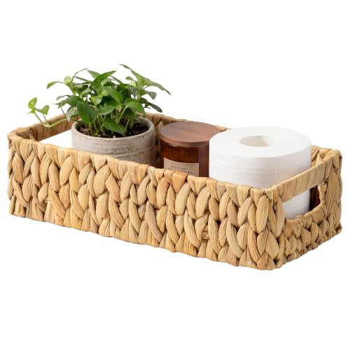 Toilet Paper Basket (Natural (Water Hyacinth) / 14¼" L x 6¾" W x 3¾" H)
