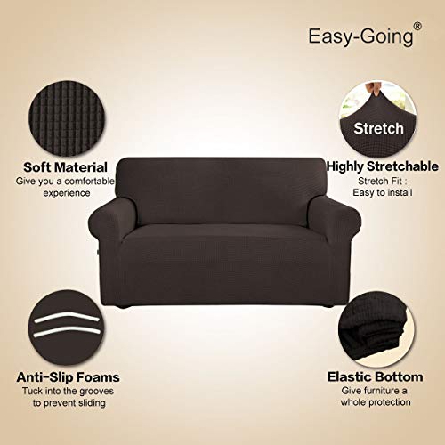 Stretch Couch Covers for Sofa Washable Large Chocolate (Large Sofa / Chocolate)