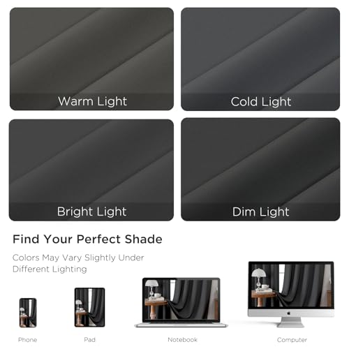 Dark Grey Blackout Curtains Customize (Dark Grey / Customsize)