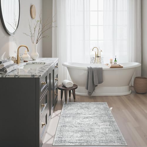 2x3 Washable Rugs for Kitchen (Grey / 2' x 3' (Rectangular))