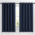 Blackout Curtain Panels 66 (Navy / 66"W x 66"L (Pack of 2))