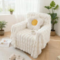 White Armchair Slipcovers Dog Couch Cover Rabbit Plush Armchair Covers Faux Fur Sofa Slipcovers for Chair Cushion Couches Shaggy Couch Cover Blanket Washable Thick Soft (71" x 102" / Z-plush:white)