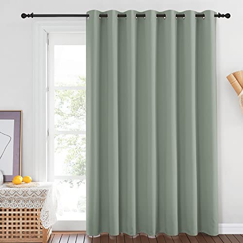 Blackout Sage Green Curtain for Sliding Glass Door (Sage Green / 100"W x 84"L (Pack of 1))